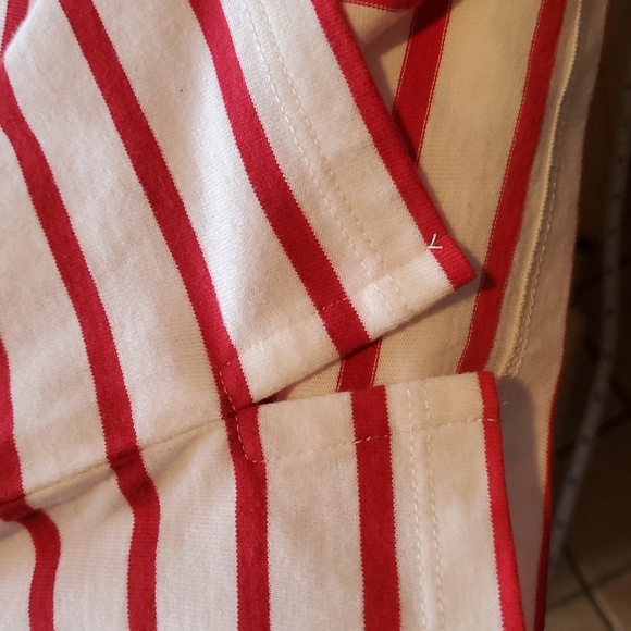 Talbots Holly Holiday Embroidered Striped Sz. L Shirt with Embroidered Design - Picture 11 of 11